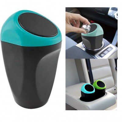 SARTE Car Mini Dustbin With Lid Perfect For Car Trash Bin And Dustbin Holder For Car 