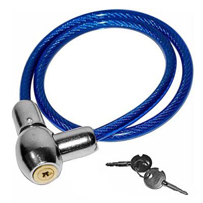 SARTE Multi Purpose Steel Key Lock for Bike, Helmet, Luggage, Anti Lock with Computerizes 2 Keys Advance Cable Wire Lock (Random Design)