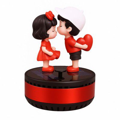 SARTE Solar Car Dashboard Decoration Air Freshener Deodorizer Diffuser Rotating Couple Figurine Fragrance Ornament