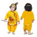 Sarvda Krishna & Radha Dress for kids with accessories Mukut Mor-Pankh Kundal Flute etc Janmashtami Costume for 1 2 3 4 5 6 7 8 Year Boy & Girls...