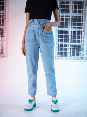 SASSAFRAS Women Blue Regular Fit Mid-Rise Clean Look Jeans
