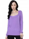 Sassafras Women Rib Square Neck Full Sleeves Sweater...