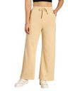 Sassafras Women’s Summer Cotton Terry Track – Casual Jogger Waist Pants...