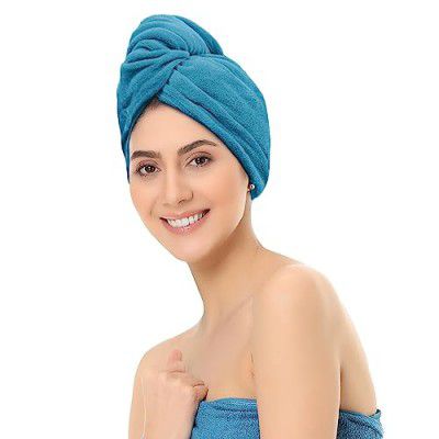 Sassoon Venir Microfiber Hair Wrap Towel for Women (Peacock Color, Free Size) 
