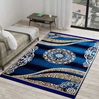 Sasta Sunder Tikau Multicolor Acrylic Carpet (155 cm, X 215 cm, Rectangle)