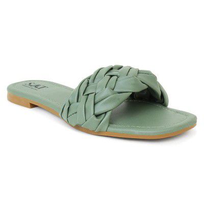 SAT Women Open Back Solid Fashion Sandals 