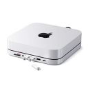 Satechi USB C Hub - Type-C Aluminum Stand & Hub - USB-C Data Port, Micro/SD Card Readers, USB 3.0 & Headphone Jack Port - for M2/ M1 Mac Mini, Mac Studio, 2020 & 2018 Mac Mini (Silver)...