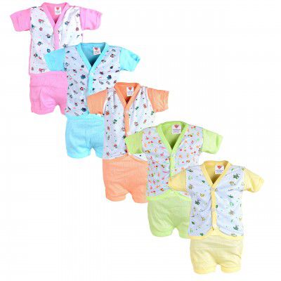 Sathiyas Baby Boys Cotton Blend Shirts And Shorts 