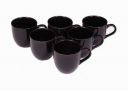 satish cups induustrie Pack of 6 Bone China Onisha Cup  (Black, Cup and Saucer Set)...