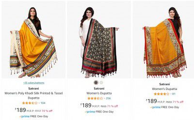 Satrani Women's Dupatta @ ₹169