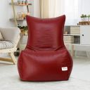 Sattva Chair Style Bean Bag XXXL Bean Bag Filled (with Beans) - Maroon...
