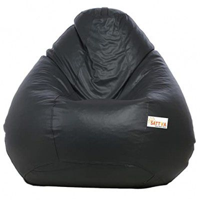 Sattva Classic Bean Bag Cover (Without Beans) XL Size - Grey