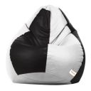 Sattva Classic Bean Bag Cover (Without Beans) XXXL Size - Black White...