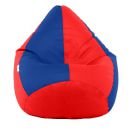 Sattva Classic Bean Bag Cover Without Beans XXXL Size Dual Colour - Red Royal Blue...