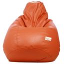 Sattva Classic XXL Bean Bag Filled with Beans - Orange...