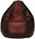 Sattva Classic XXL Bean Bag Filled with Beans - Brown Tan...