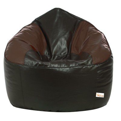 Sattva Mudha Sofa Bean Bag XXXL Cover Only Without Beans Dual Colour - Black Brown