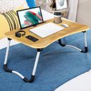Sattva Portable Folding Laptop Table | Bed Table for Adults | Portable Study Table for Kids | Work from Home Lapdesk | Writing Desk with Cup Holder - Clutch Wood...