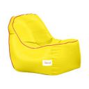Sattva Rester Leatherette Fabric XXXL Bean Bag Cover Without Beans - Yellow...