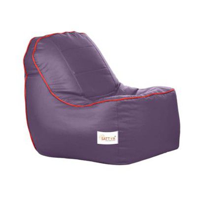 Sattva Rester XXXL Bean Bag Cover Without Beans for Living Room - Purple