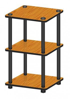 SATTVA Turn-N-Tube 3 Tier Corner Display Rack Multipurpose Wall Corner Bookshelf