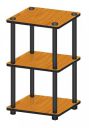 SATTVA Turn-N-Tube 3 Tier Corner Display Rack Multipurpose Wall Corner Bookshelf...