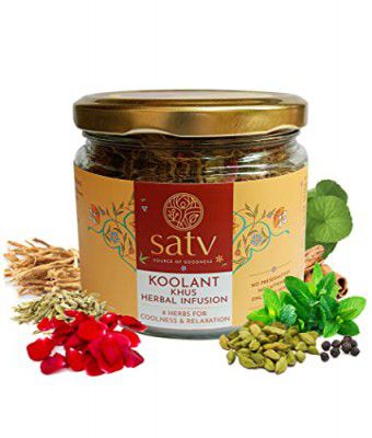Satv Khus & Rose Herbal Infusion I Relaxation & Calmness I Destressing I Caffeine Free I 50 g