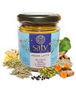 Satv Moon Latte Turmeric Golden Milk Mix I 11 Herbs I Relaxation & Calmness, Destressing, Revitalize, I Brahmi, Shankhpushpi, Rose, Ashwagandha, Fennel I 150 Cups...