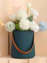 SATYAM KRAFT 1 Pcs Vase (Plastic)(Only vase,No Flower)Size,18 cm,Blue...
