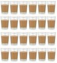 SATYAM KRAFT Chai Tea Coffee Glass Cup Mug Transparent 100 ml, 24 Piece...