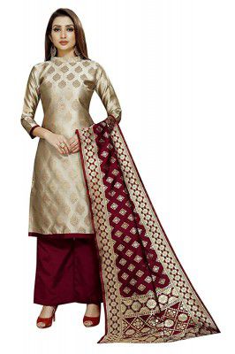 SATYAM WEAVES Women Cotton Silk Un-Stitched Dress Material