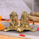 Saudeep India Metal Goddess Lakshmi and Lord Ganesh...