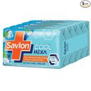 Savlon Cool Hexa Bathing Soap Bar with Instant Cool Feeling Pack of 5 - 125g each...