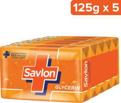 Savlon Glycerin Soap - 125g x 5