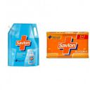 Savlon Moisture Shield Germ Protection Liquid Handwash Refill Pouch, 1500ml & Glycerin Germ Protection Bathing Soap Bar, 125g (Buy 3*125g Get 1*125g Free)...