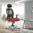 SAVYA HOME Apollo High Back Ergonomic Office, Work from Home Chair with 2D Lumbar Support, Steel Base,Tiltlock Mechanism (Ergonomic Meshback, Red, Qty-1)...