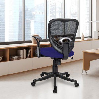 SAVYA HOME Delta Executive Ergonomic Mesh Office Chair| Upholstered Spacious Seat