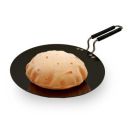SAVYA HOME Hard Anodized Roti Tawa with Handle | 25 cm Diameter | High Grade Aluminium | Scratch Resistant Surface | Riveted Handles | Roti & Dosa Tawa | Black Color (Large)...