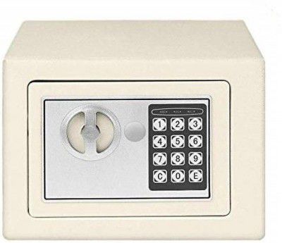 SAVYA HOME Home Security Electronic Safe, Locker, Chest, Safe WHITE COLOR Safe Locker