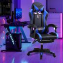 SAVYA HOME Snipe Gaming Chair with Adjustable Headrest & Lumbar Support,135°Recliner Chair...