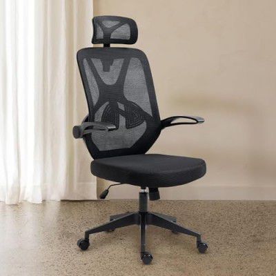 SAVYA HOME Troy High Back Ergonomic Office Chair Black