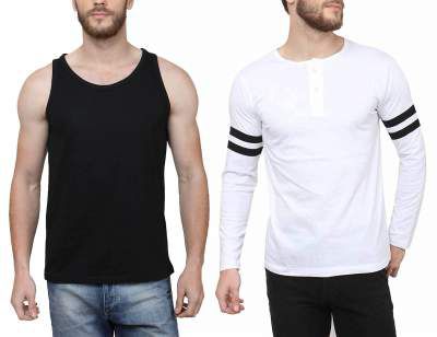 Say It Loud Men's Printed Round Neck T-Shirts (Pack of 2)