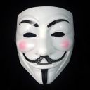 SBD V for Vendetta Anonymous Guy Comic Face Mask Fawkes (White) Pack of 2...