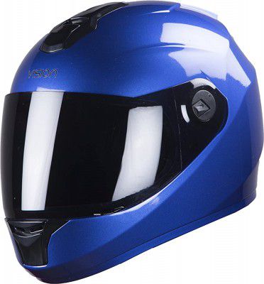 SBH-11 Glossy Yamaha Blue with Plain visor