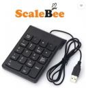 SCALEBEE Wired Numeric Keypad Slim Mini Number Pad Keyboard Numpad for Laptop & Desktop Wired USB Laptop Keyboard  ...