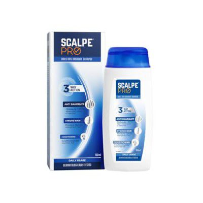 Scalpe Pro Daily Anti-Dandruff Shampoo | Removes Dandruff from Source | Helps with Itching, Irritation & Redness accompanying Dandruff | For Women & Men | 100ml