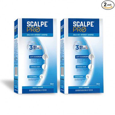 Scalpe Pro Daily Anti-dandruff Shampoo with conditioning base, For Strong and Smooth hair | 100 ml (Pack of 2)