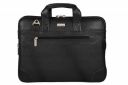 SCHARF Leather 38.1 cms Black Messenger Bag (AMB72B)...