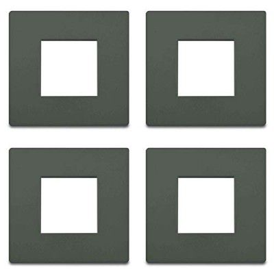 Schneider Electric Opale-2 Module Grid and Cover Plate, Green Oak (Pack of 4)