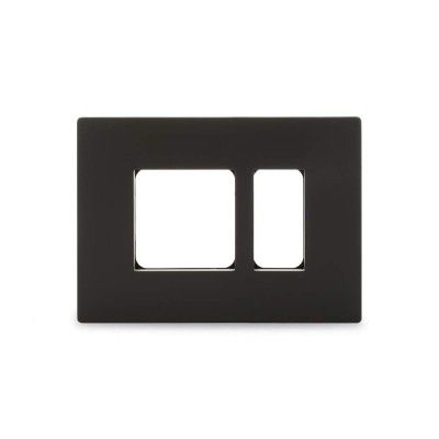 Schneider Electric Opale-3 Module Grid and Cover Plate, Gleaming Grey (Pack of 1)